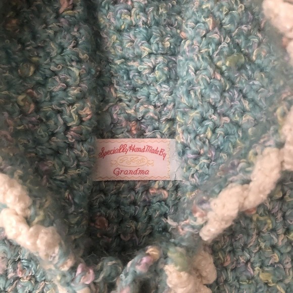 Handmade Baby Bunting Sleep Sack Bag Cozy Green Speckled Knit Sweater Un… - Picture 4 of 5